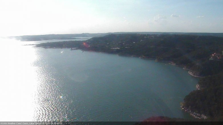 Lake Travis webcam, July 19, 2017 6:05 PM CT