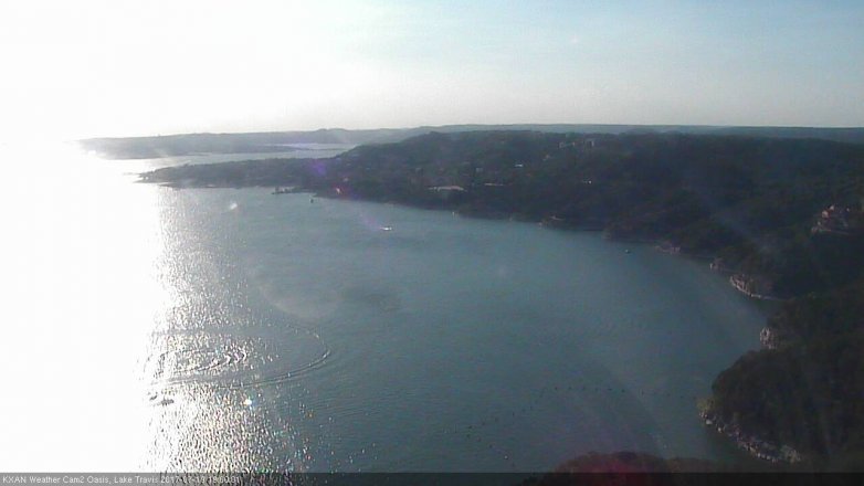 Lake Travis webcam, July 19, 2017 6:10 PM CT