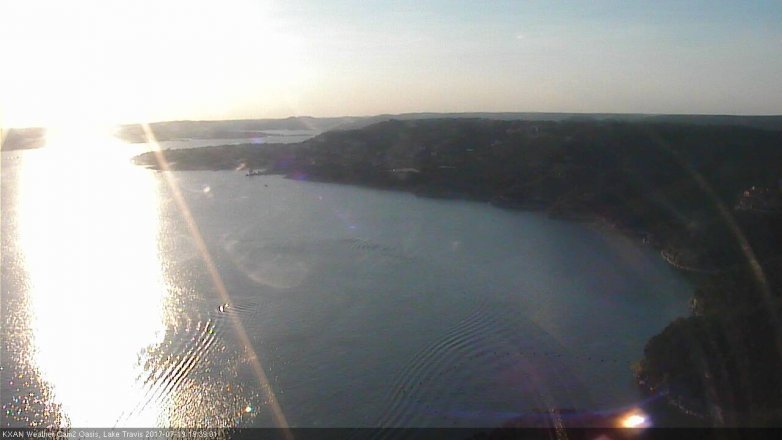 Lake Travis webcam, July 19, 2017 7:00 PM CT