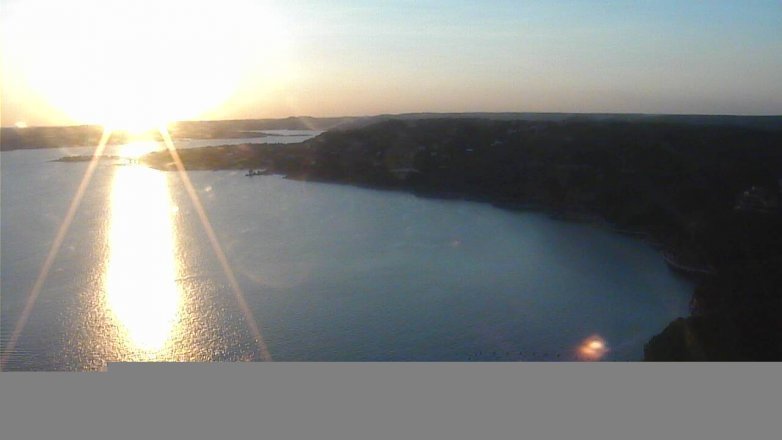 Lake Travis webcam, July 19, 2017 7:40 PM CT