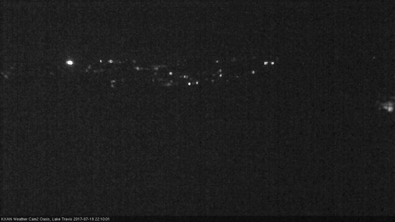 Lake Travis webcam, July 19, 2017 9:35 PM CT