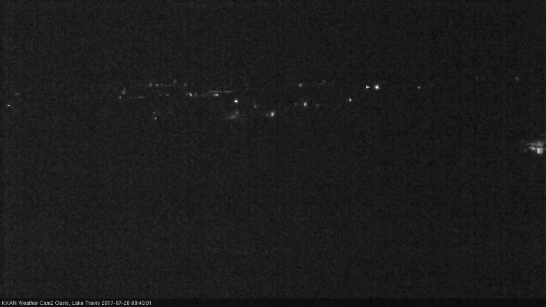 Lake Travis webcam, July 19, 2017 11:50 PM CT