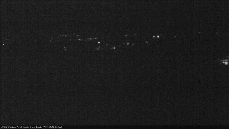 Lake Travis webcam, July 19, 2017 12:00 AM CT