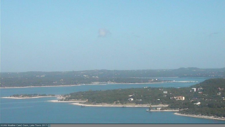 Lake Travis webcam, July 20, 2017 9:00 AM CT