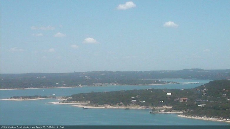 Lake Travis webcam, July 20, 2017 12:20 PM CT