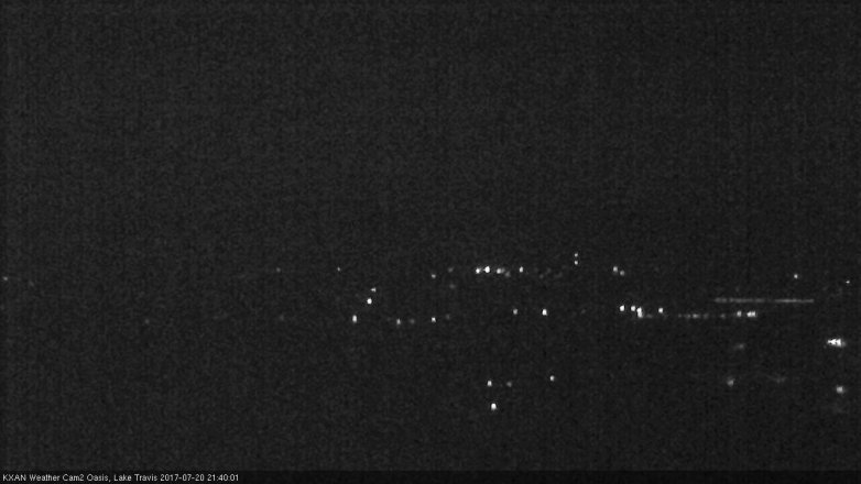 Lake Travis webcam, July 20, 2017 8:50 PM CT