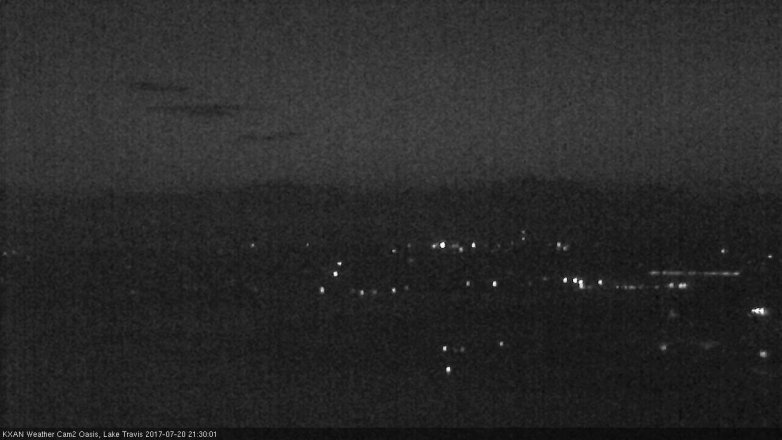Lake Travis webcam, July 20, 2017 8:55 PM CT