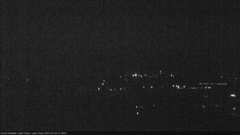 Lake Travis webcam, July 20, 2017 9:05 PM CT
