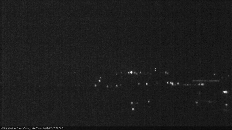 Lake Travis webcam, July 20, 2017 9:35 PM CT