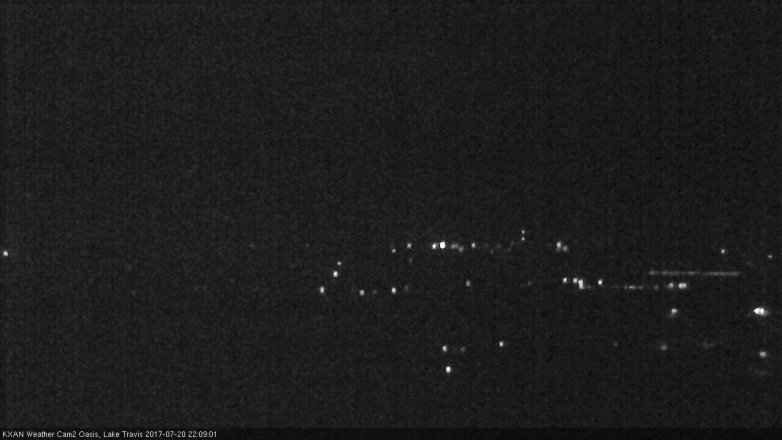 Lake Travis webcam, July 20, 2017 9:40 PM CT