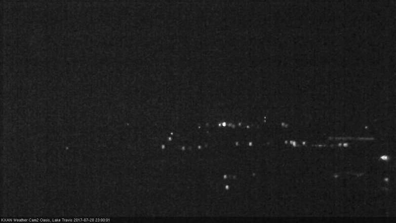 Lake Travis webcam, July 20, 2017 10:10 PM CT