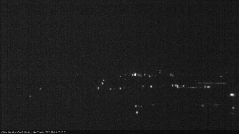 Lake Travis webcam, July 20, 2017 10:40 PM CT