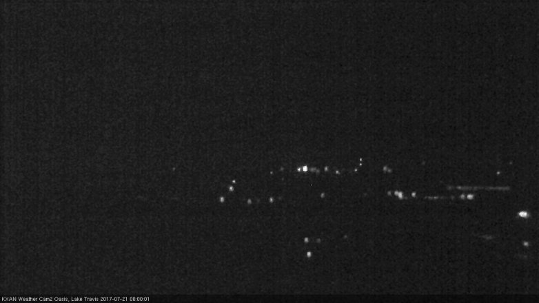 Lake Travis webcam, July 20, 2017 11:05 PM CT