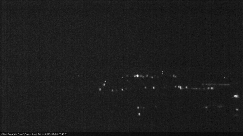 Lake Travis webcam, July 20, 2017 11:10 PM CT