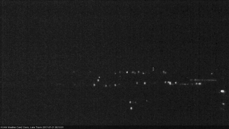 Lake Travis webcam, July 20, 2017 11:25 PM CT