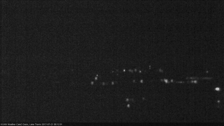 Lake Travis webcam, July 20, 2017 11:40 PM CT