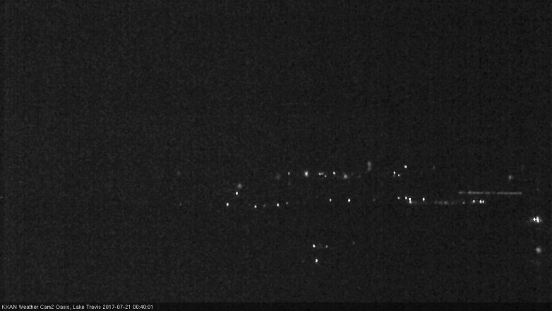 Lake Travis webcam, July 20, 2017 11:55 PM CT