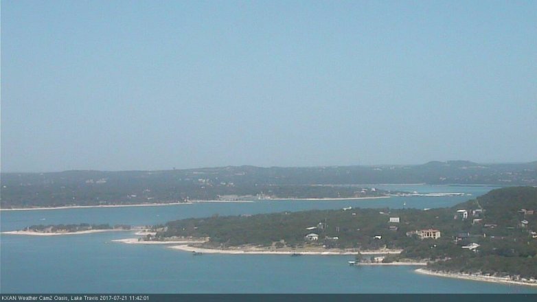 Lake Travis webcam, July 21, 2017 11:10 AM CT