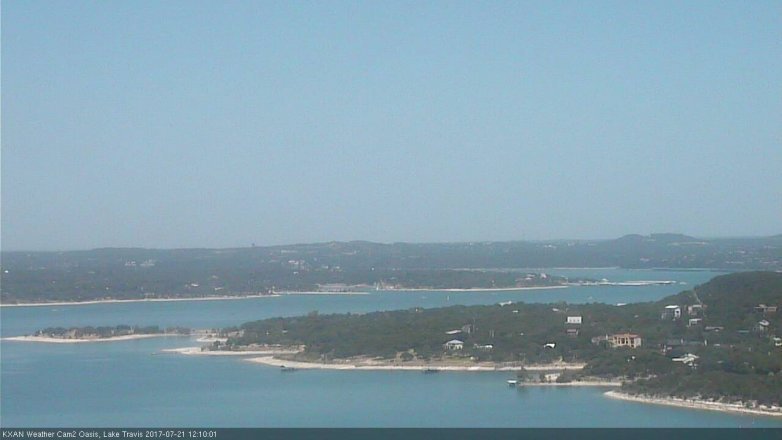 Lake Travis webcam, July 21, 2017 11:40 AM CT