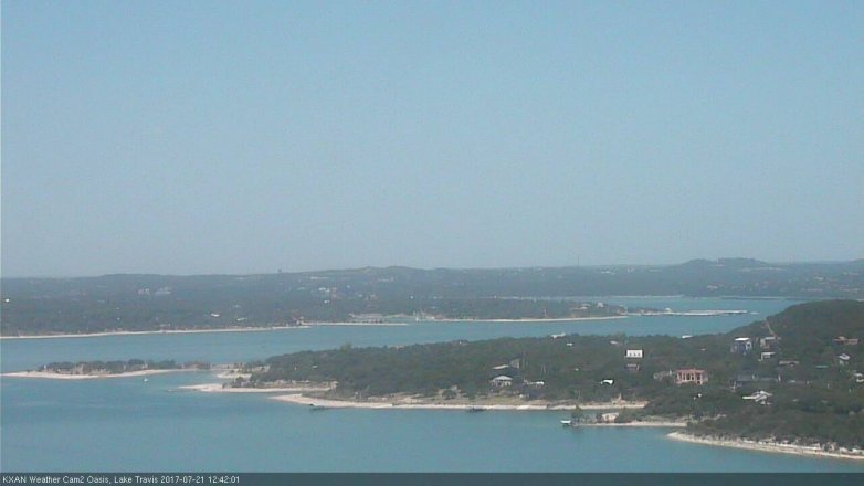 Lake Travis webcam, July 21, 2017 12:05 PM CT