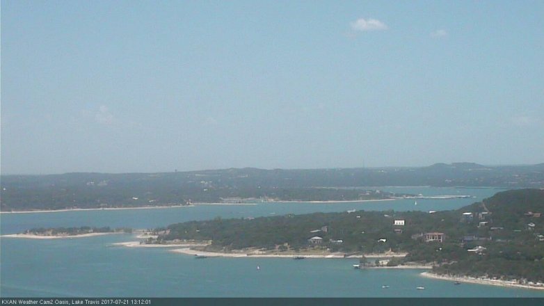 Lake Travis webcam, July 21, 2017 12:40 PM CT