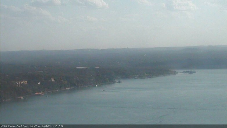Lake Travis webcam, July 21, 2017 5:35 PM CT