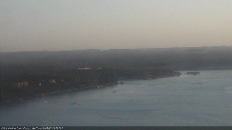 Lake Travis webcam, July 21, 2017 7:15 PM CT