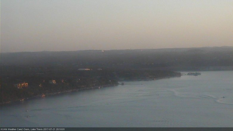 Lake Travis webcam, July 21, 2017 7:25 PM CT