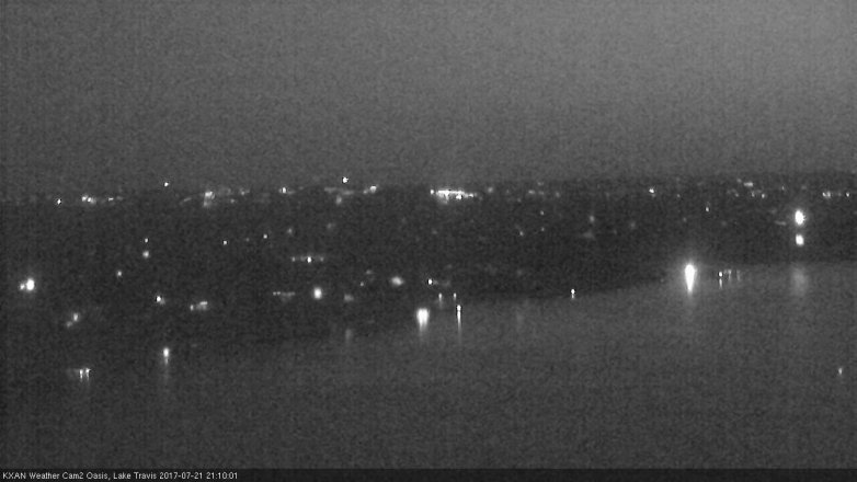 Lake Travis webcam, July 21, 2017 8:15 PM CT