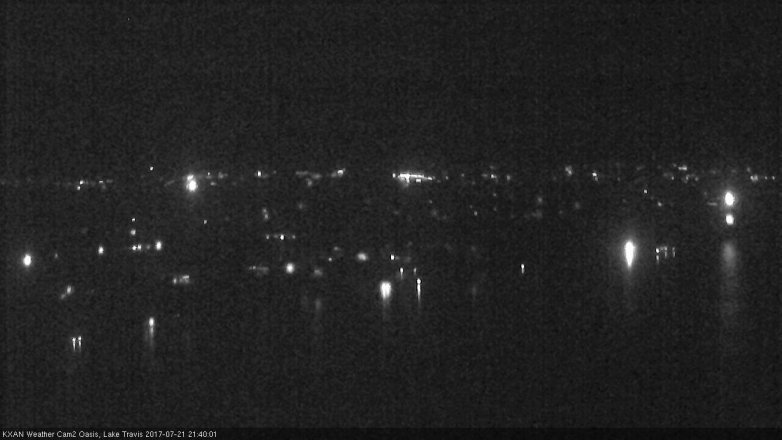 Lake Travis webcam, July 21, 2017 8:45 PM CT