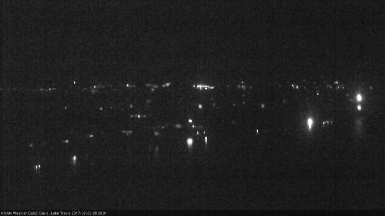 Lake Travis webcam, July 21, 2017 12:00 AM CT