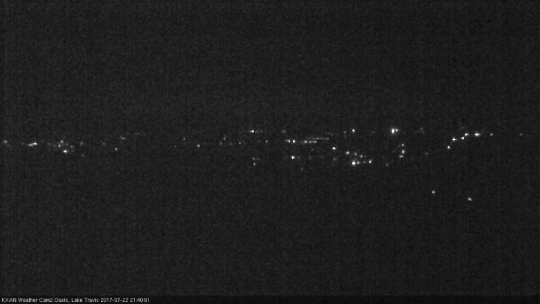 Lake Travis webcam, July 22, 2017 8:50 PM CT