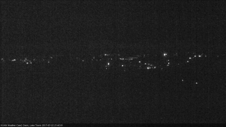 Lake Travis webcam, July 22, 2017 9:05 PM CT