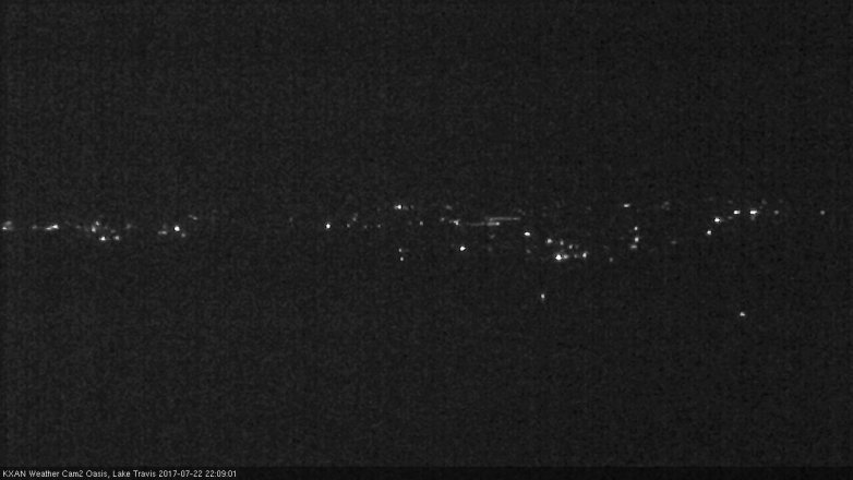 Lake Travis webcam, July 22, 2017 9:20 PM CT