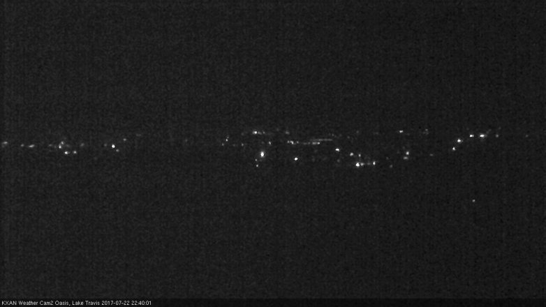 Lake Travis webcam, July 22, 2017 10:00 PM CT