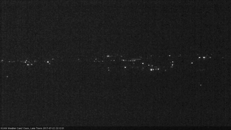 Lake Travis webcam, July 22, 2017 10:20 PM CT