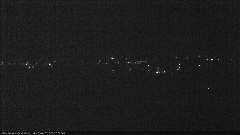Lake Travis webcam, July 22, 2017 10:40 PM CT