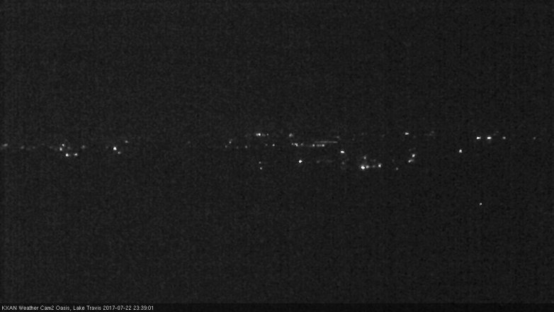 Lake Travis webcam, July 22, 2017 10:45 PM CT