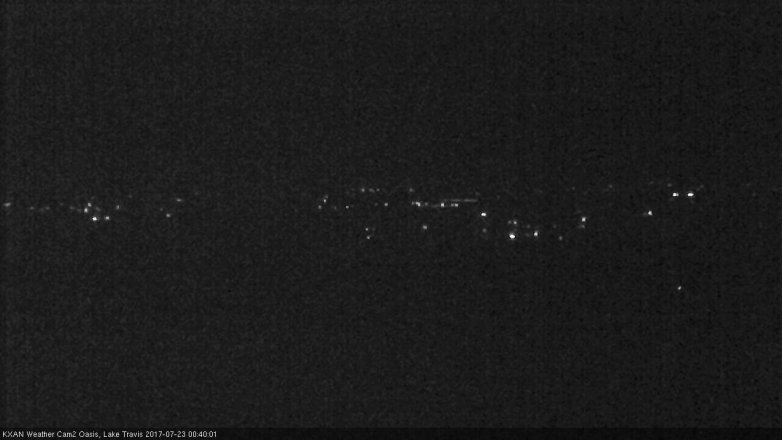 Lake Travis webcam, July 22, 2017 11:55 PM CT