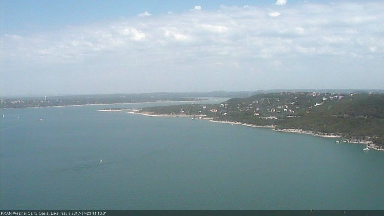 Lake Travis webcam, July 23, 2017 10:15 AM CT