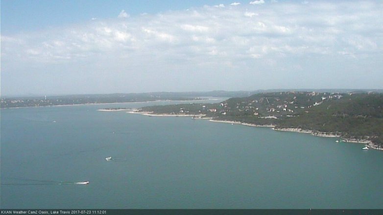 Lake Travis webcam, July 23, 2017 10:20 AM CT