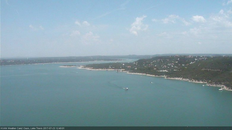 Lake Travis webcam, July 23, 2017 12:10 PM CT