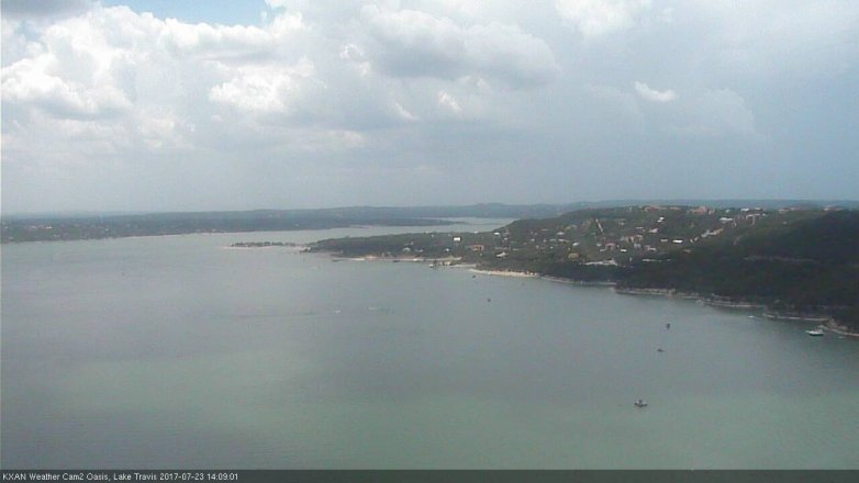 Lake Travis webcam, July 23, 2017 1:25 PM CT