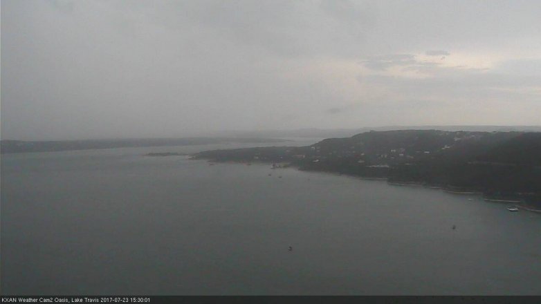 Lake Travis webcam, July 23, 2017 2:45 PM CT