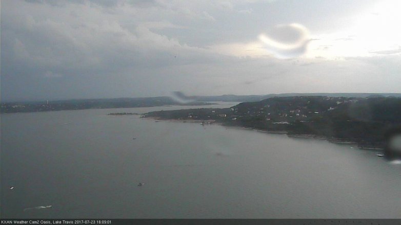 Lake Travis webcam, July 23, 2017 3:15 PM CT