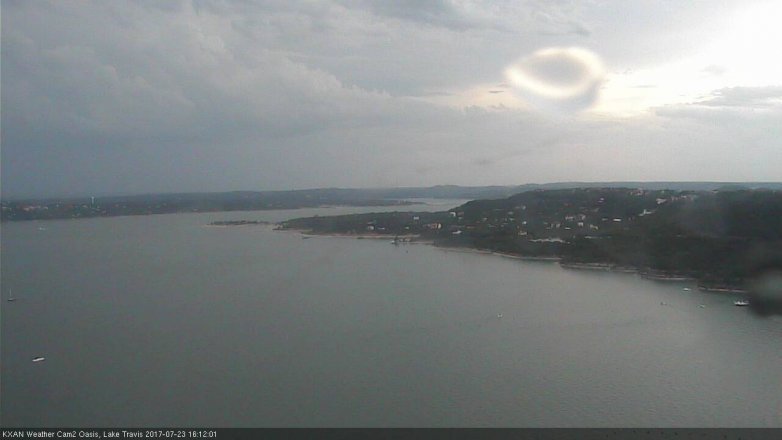 Lake Travis webcam, July 23, 2017 3:20 PM CT