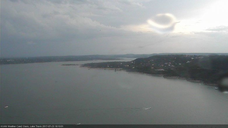 Lake Travis webcam, July 23, 2017 3:30 PM CT