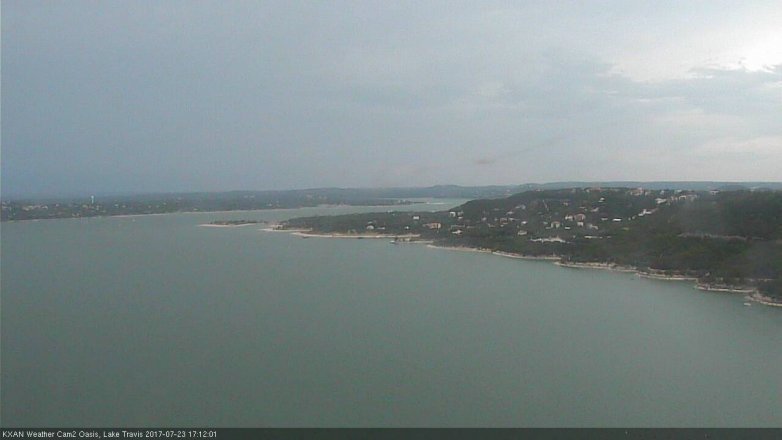 Lake Travis webcam, July 23, 2017 4:30 PM CT