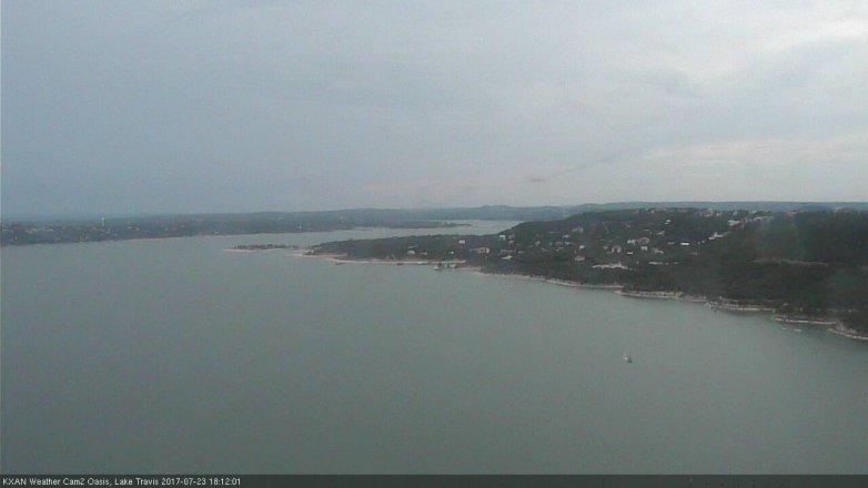 Lake Travis webcam, July 23, 2017 5:20 PM CT
