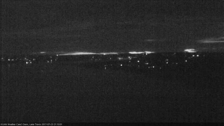 Lake Travis webcam, July 23, 2017 8:20 PM CT